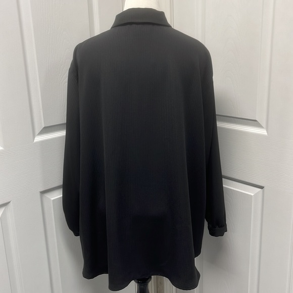 Harve Bernard Black Ribbed Blazer Jacket Coat 18W - Picture 7 of 12